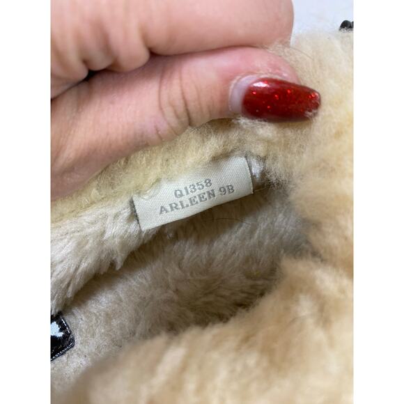 Coach Arleen Moccasins Shearling Fur Brown Slippers 9W NEW - Picture 5 of 11